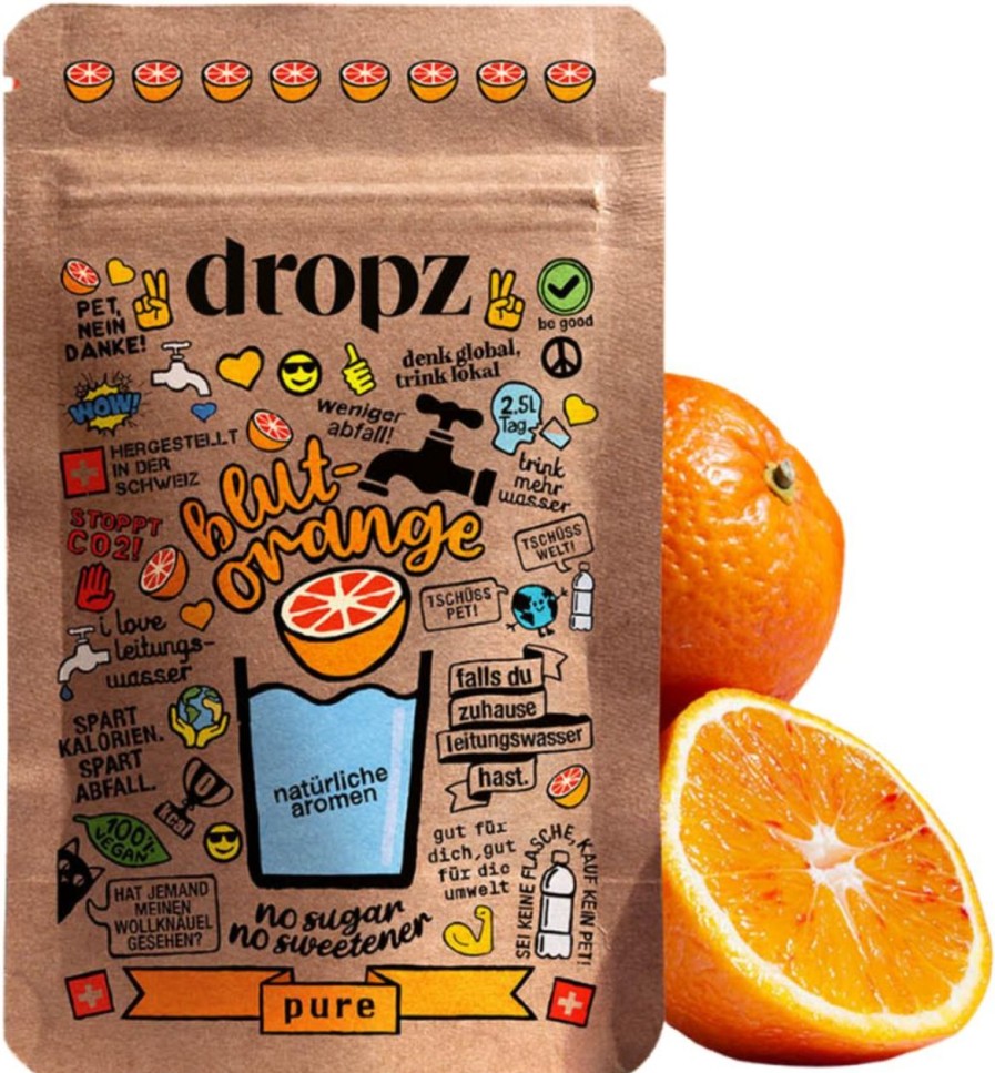 dropz Bevande In Polvere E Microdrink | Microdrink Pure - Arancia Rossa, Arancia Rossa (20 Pezzi)