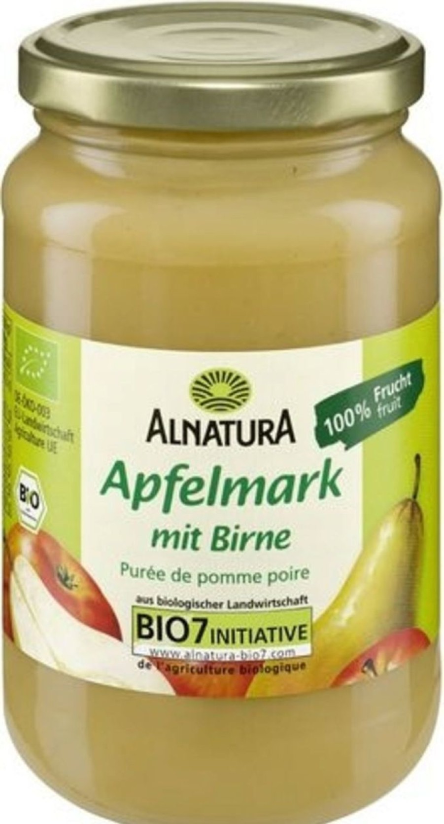 Alnatura Sottaceti E Conserve | Mousse Di Mele Con Pere Bio, 360 G
