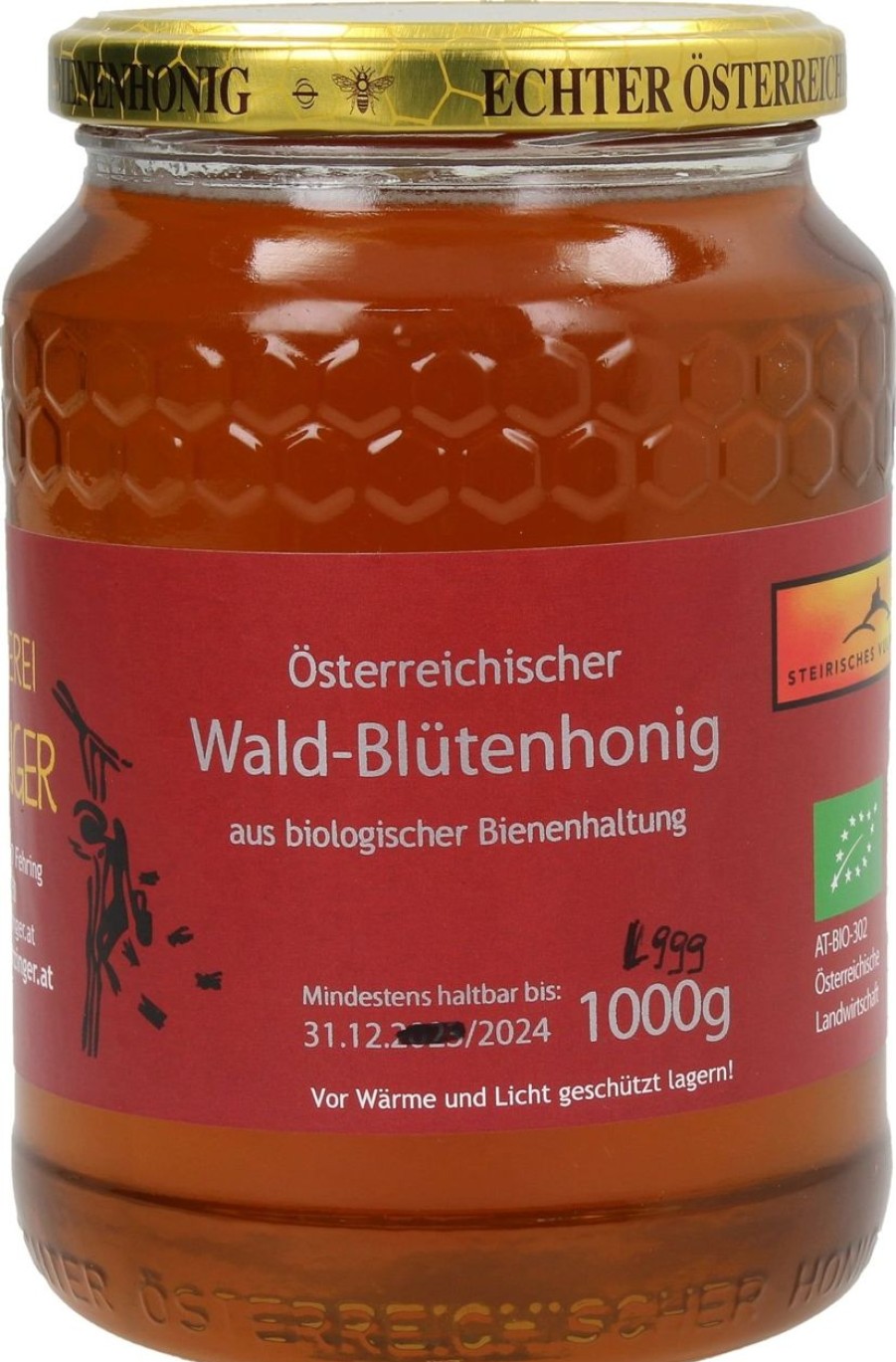 Honig Wurzinger Miele Confetture E Spalmabili Dolci | Miele Di Fiori Di Bosco Bio, 1.000 G