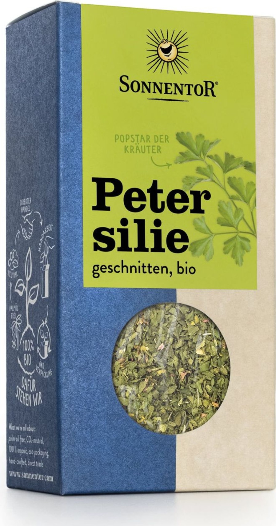 Sonnentor Erbe Singole | Prezzemolo Tritato, 15 G