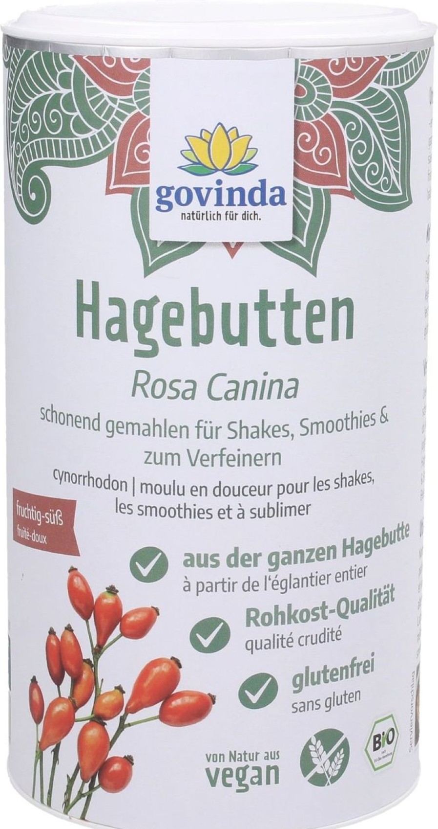Govinda Frutta In Polvere | Rosa Canina Bio In Polvere, 220 G