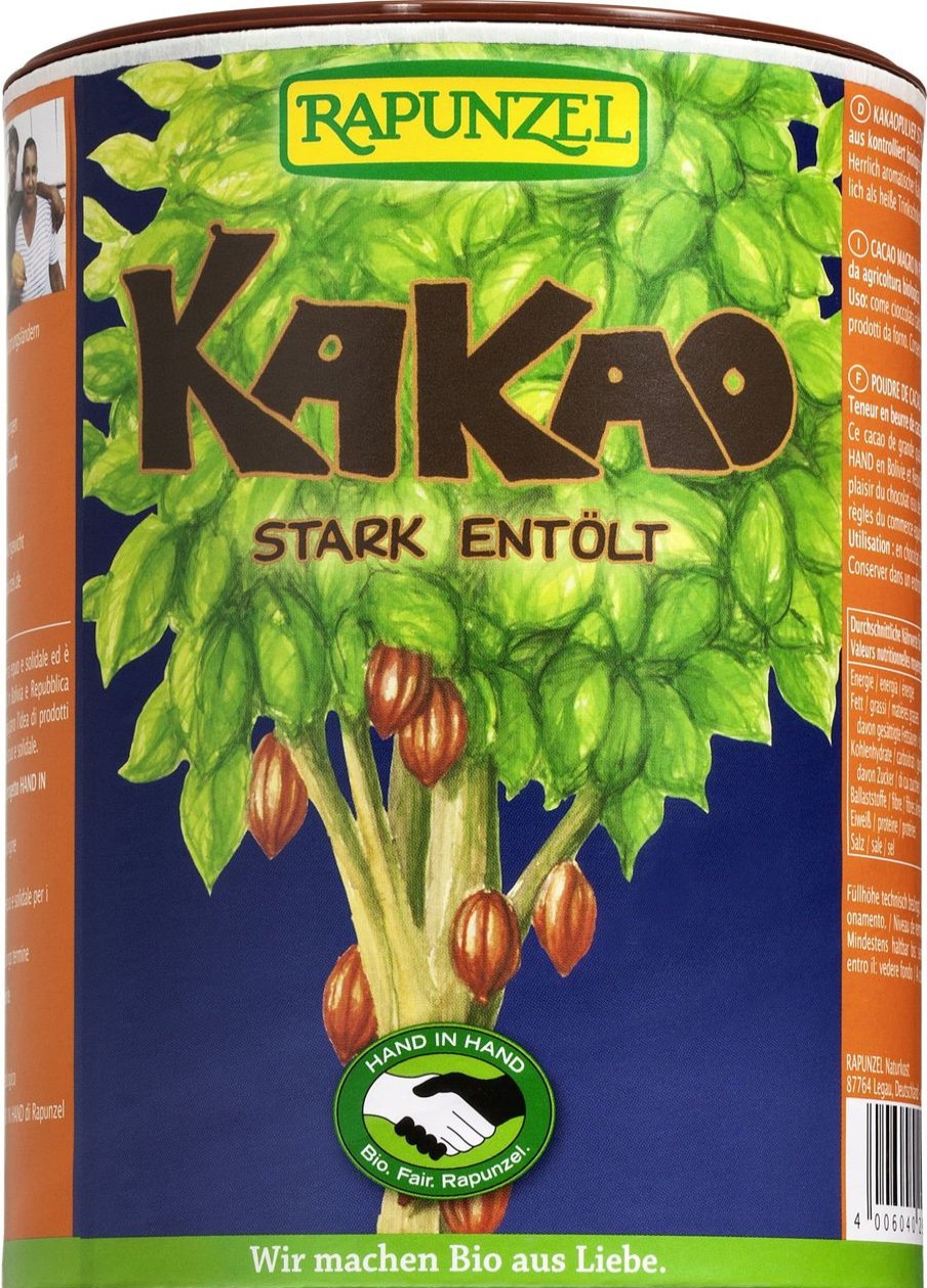 Rapunzel Cacao E Cioccolata | Cacao Bio In Polvere - Fortemente Disoleato, 250 G