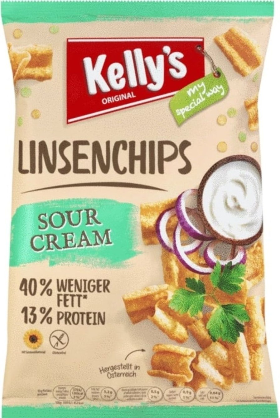 Kelly's Patatine | Chips Di Lenticchie - Sour Cream, 90 G