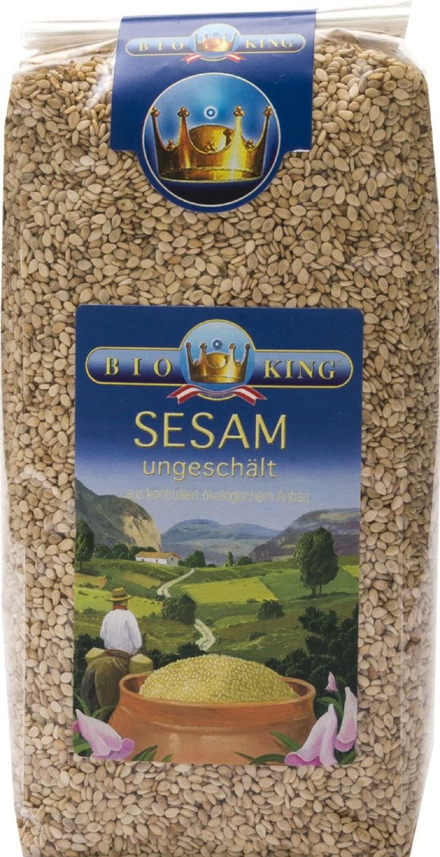 BioKing Frutta A Guscio E Semi | Sesamo Non Decorticato Bio, 500 G