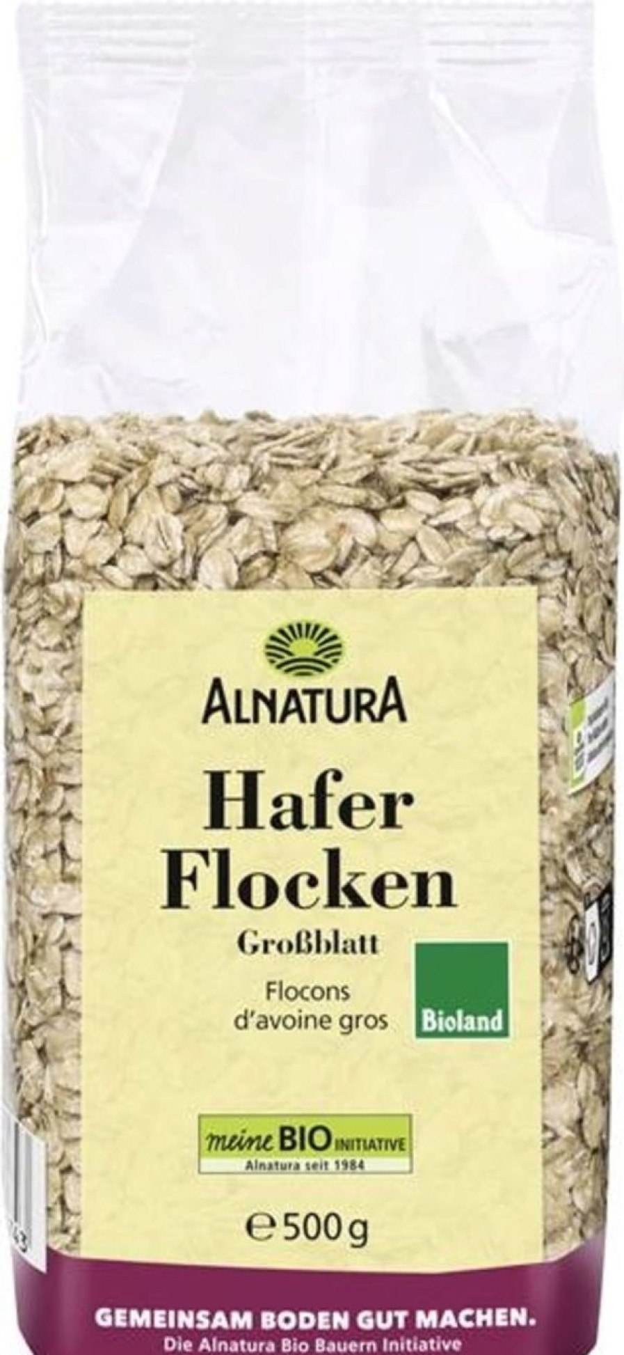 Alnatura Muesli E Cereali | Fiocchi D'Avena Bio - Foglia Larga, 500 G