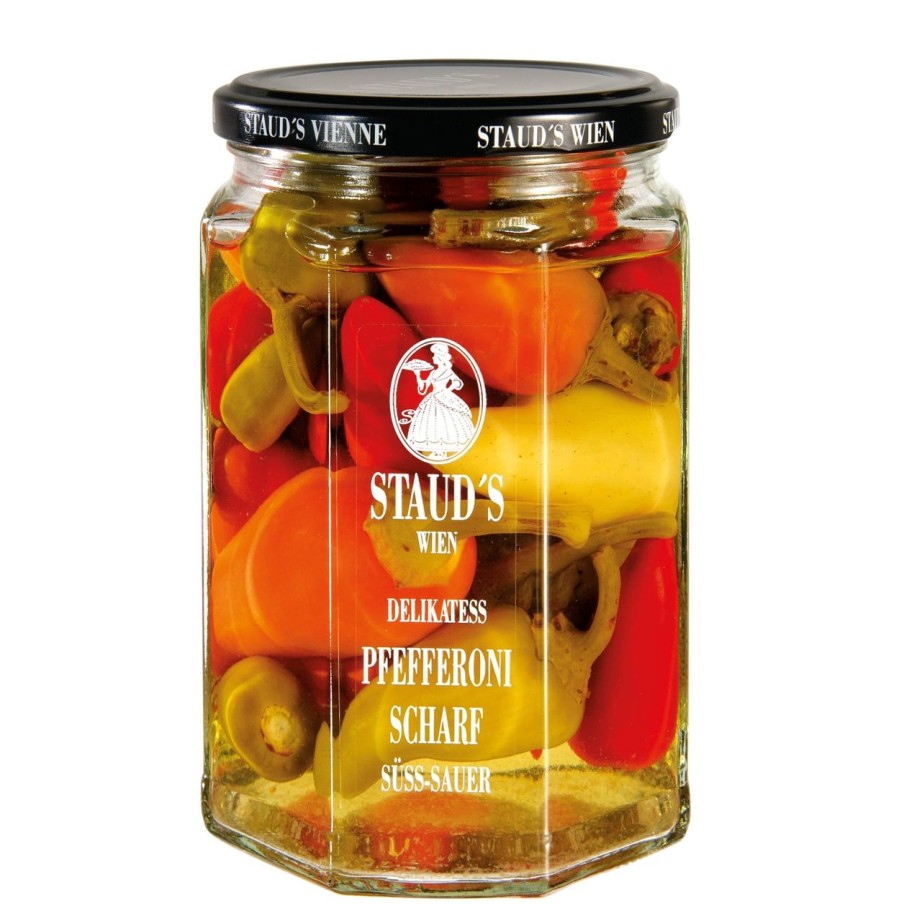 STAUD‘S Sottaceti E Conserve | Peperoncini Piccanti In Agrodolce, 580 Ml