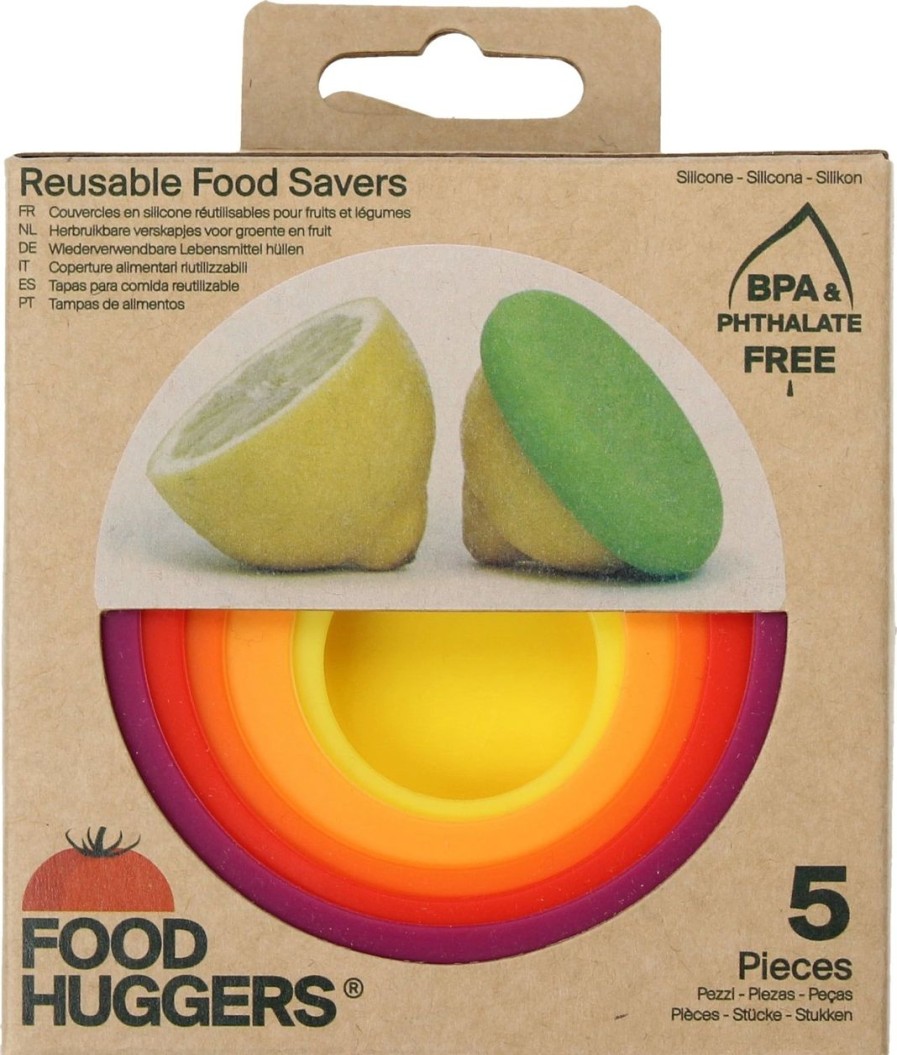 Food Huggers Contenitori E Barattoli | Set Di Coperchi In Silicone - Autumn Colours