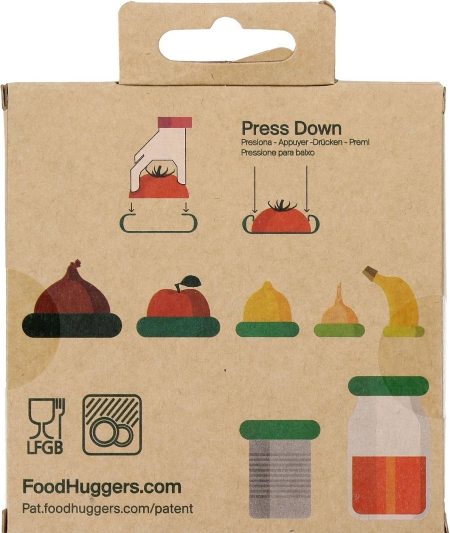 Food Huggers Contenitori E Barattoli | Set Di Coperchi In Silicone - Autumn Colours