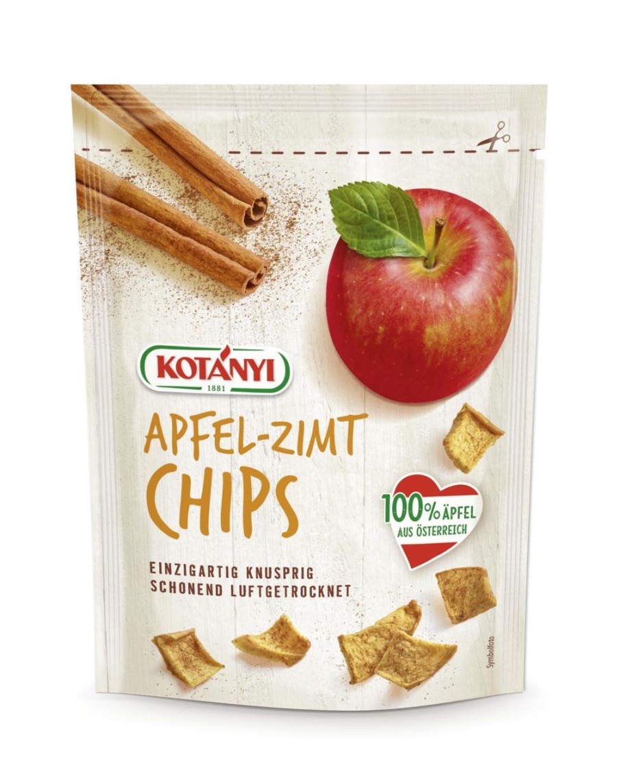 KOTÁNYI Frutta Secca Ed Essiccata | Chips Di Mela - Cannella, 40 G
