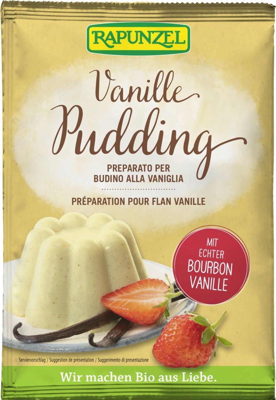 Rapunzel Creme E Dessert | Preparato In Polvere Per Budino Bio - Vaniglia, 40 G