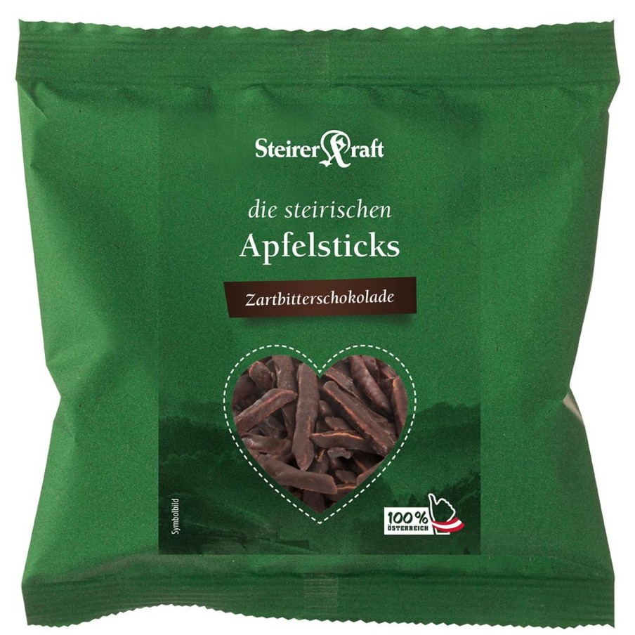 Steirerkraft Frutta Secca Ed Essiccata | Stick Di Mela, Cioccolato Fondente (50 G)