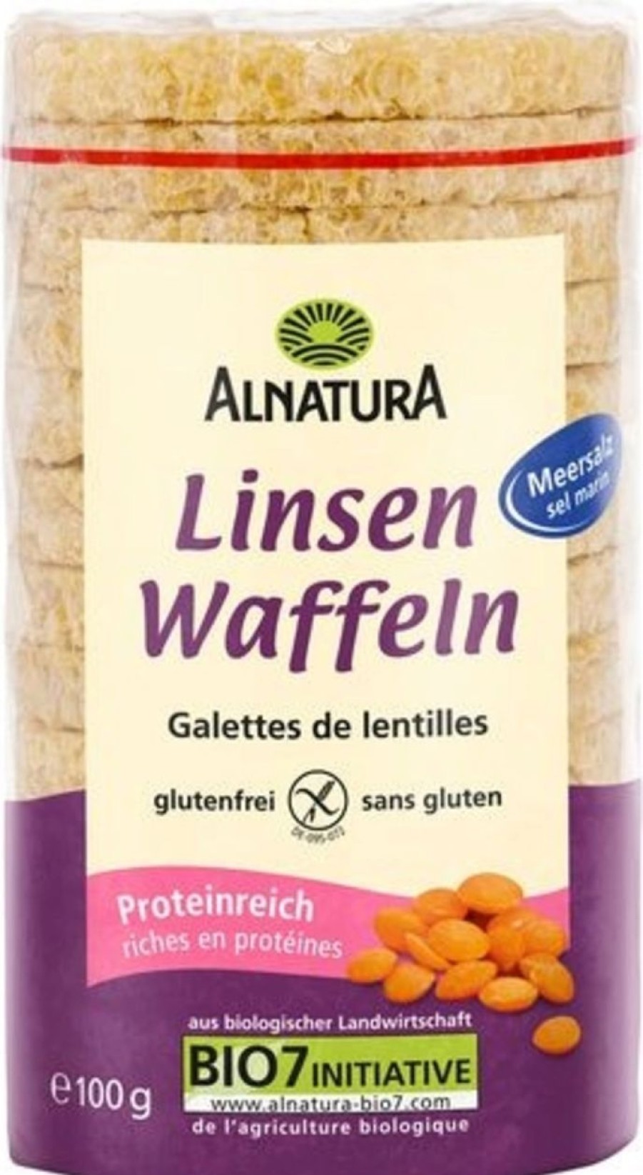 Alnatura Gallette Di Riso E Di Cereali | Gallette Di Lenticchie Bio, 100 G