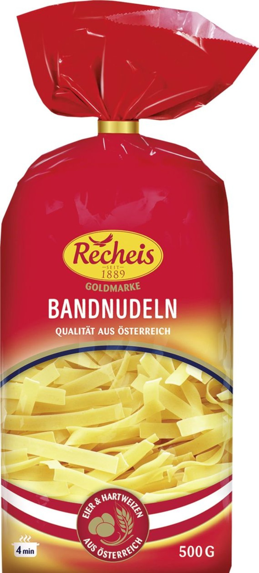Recheis Pasta | Pasta All'Uovo Goldmarke - Tagliatelle Corte, 500 G