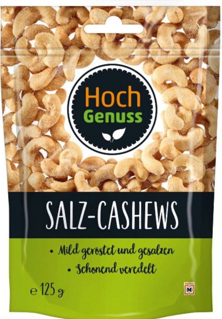 HochGenuss Frutta Secca Ed Essiccata | Anacardi, Salati (125 G)