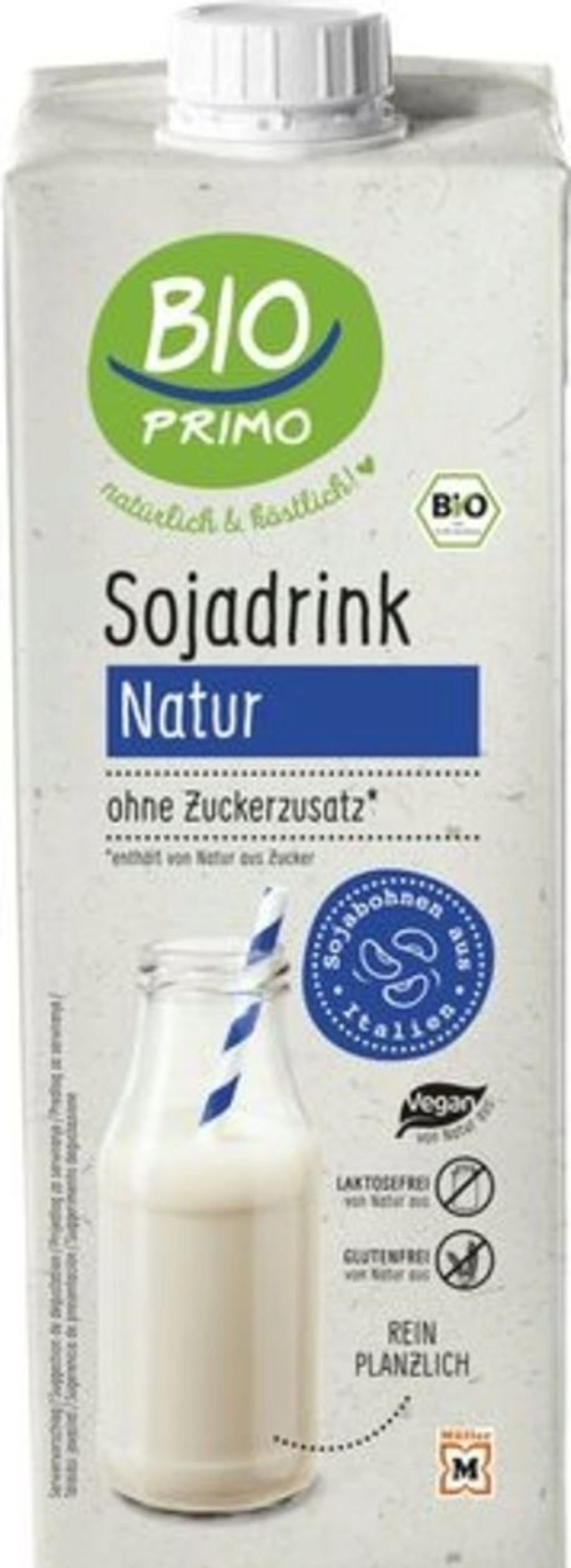 BIO PRIMO Latte E Bevande Vegetali | Bevanda Alla Soia Bio, Nature (1 L)