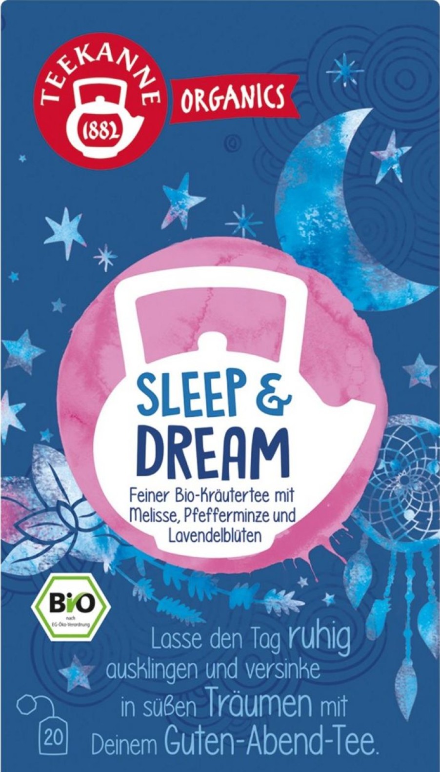 TEEKANNE Te E Tisane | Organics - Sleep & Dream, 20 Bustine A Doppia Camera (34 G)