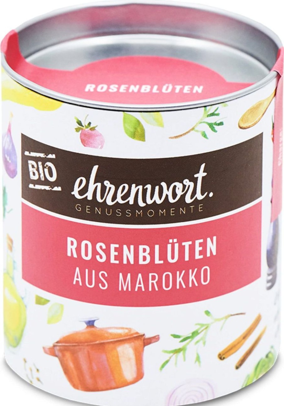 Ehrenwort Fiori Commestibili | Petali Di Rosa Bio Dal Marocco, 8 G