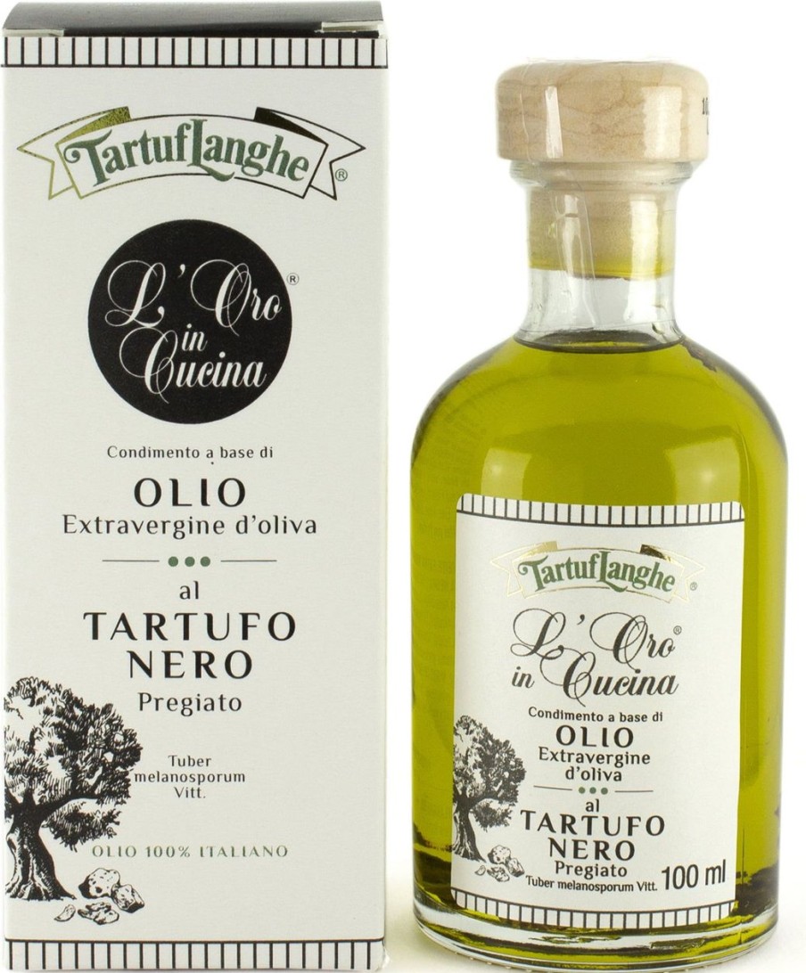 Tartuflanghe Olio Aromatizzato | Olio Extravergine Di Oliva Al Tartufo Nero, 100 Ml