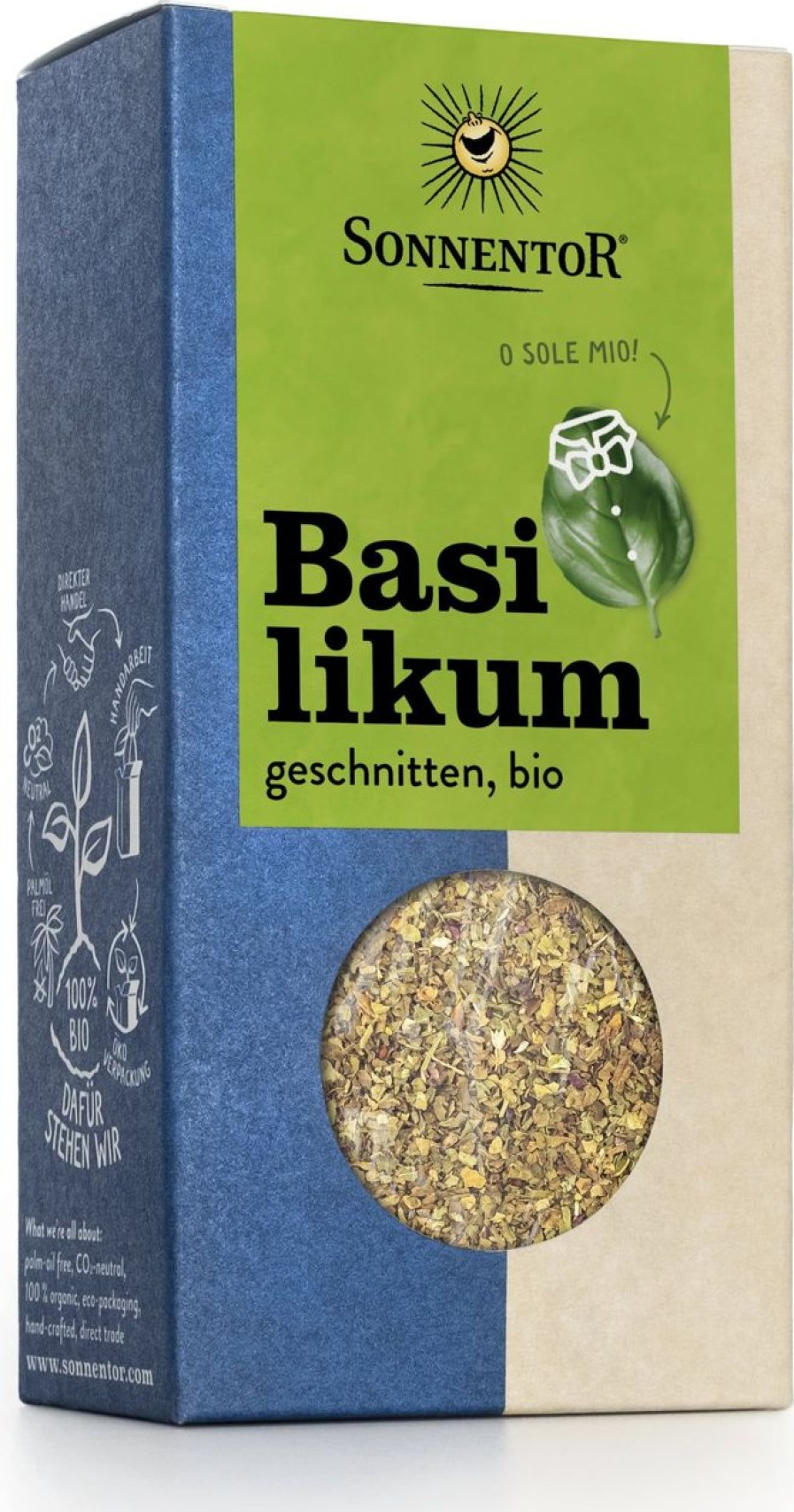 Sonnentor Erbe Singole | Basilico, 15 G
