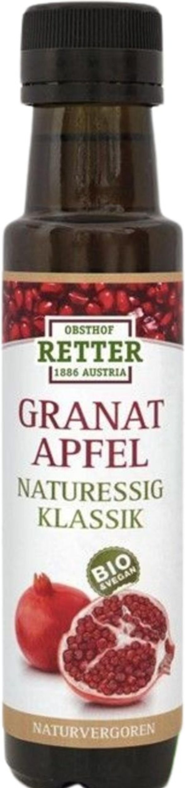 Obsthof Retter Aceto Di Erbe E Di Frutta | Aceto Naturale Di Melograno Bio - Classico, 250 Ml