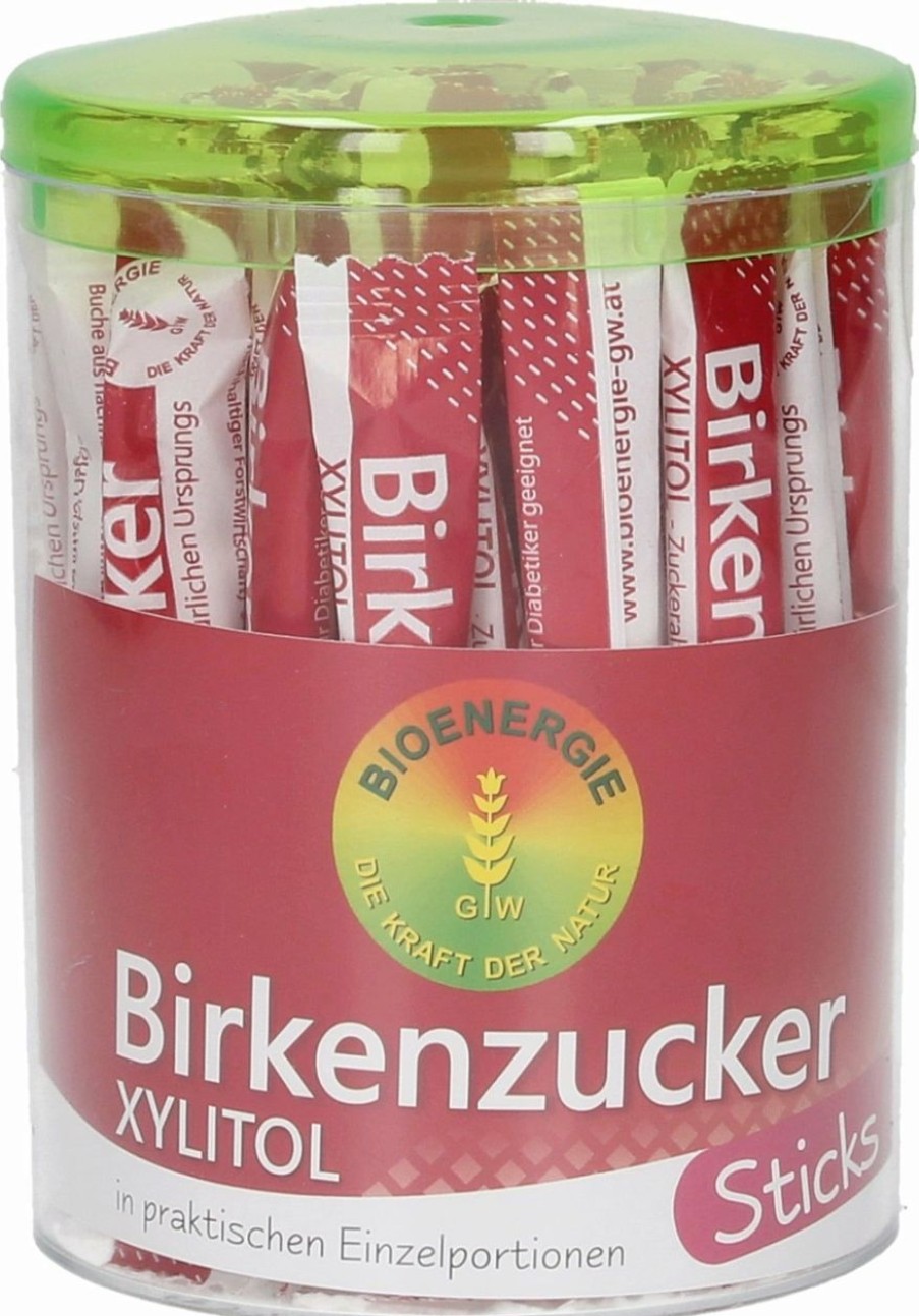 Bioenergie Zucchero | Bustine Di Zucchero Alla Betulla - Xilitolo Cristallino, 50 Bustine Da 4 G - Box In Pvc (200 G)