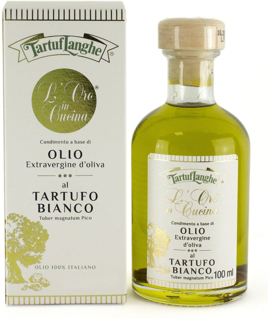 Tartuflanghe Olio Aromatizzato | Olio Extravergine Di Oliva Al Tartufo Bianco, 100 Ml