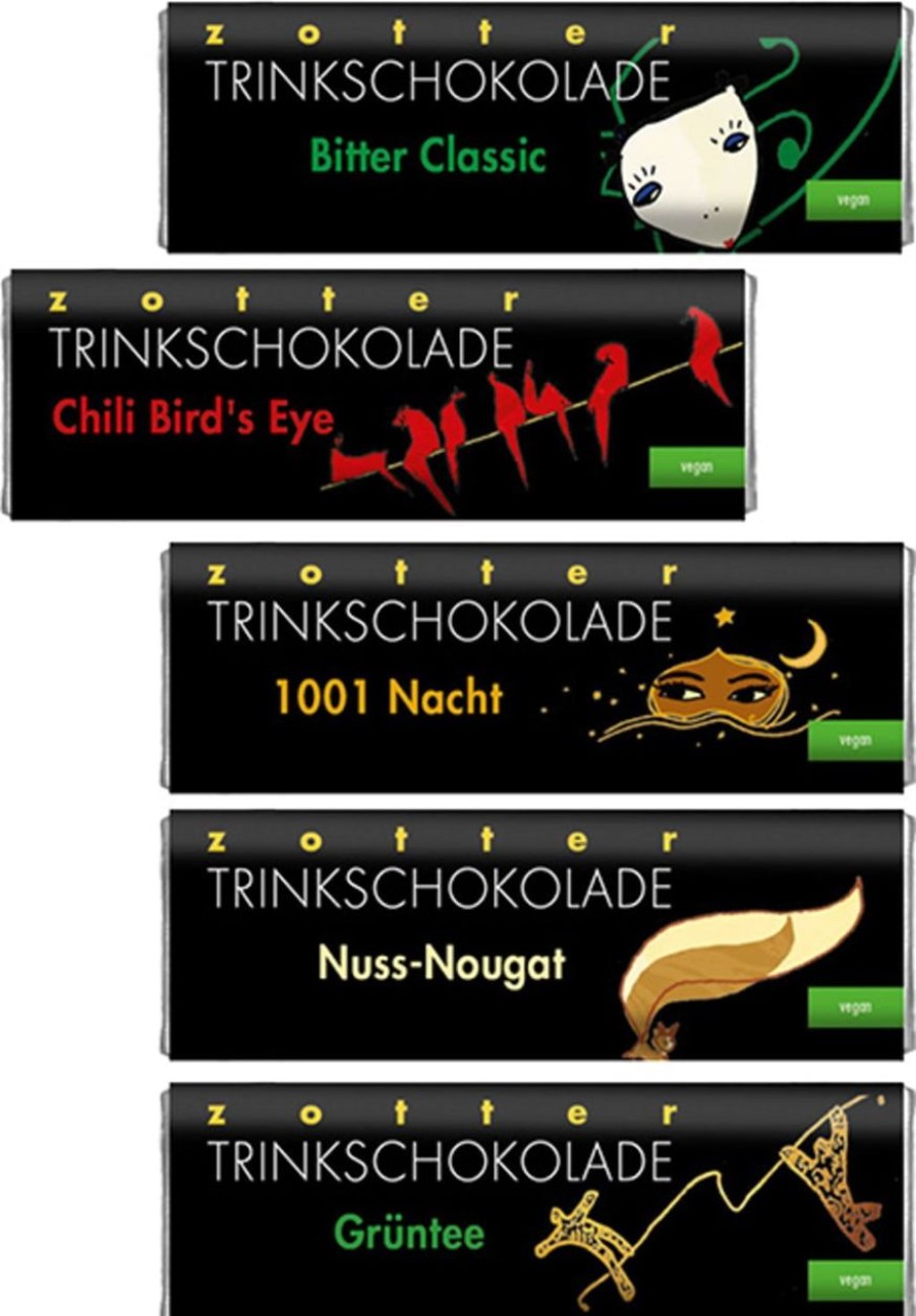 Zotter Schokolade Cacao E Cioccolata | Organic Drinking Chocolate Variation - Vegan, 110 G
