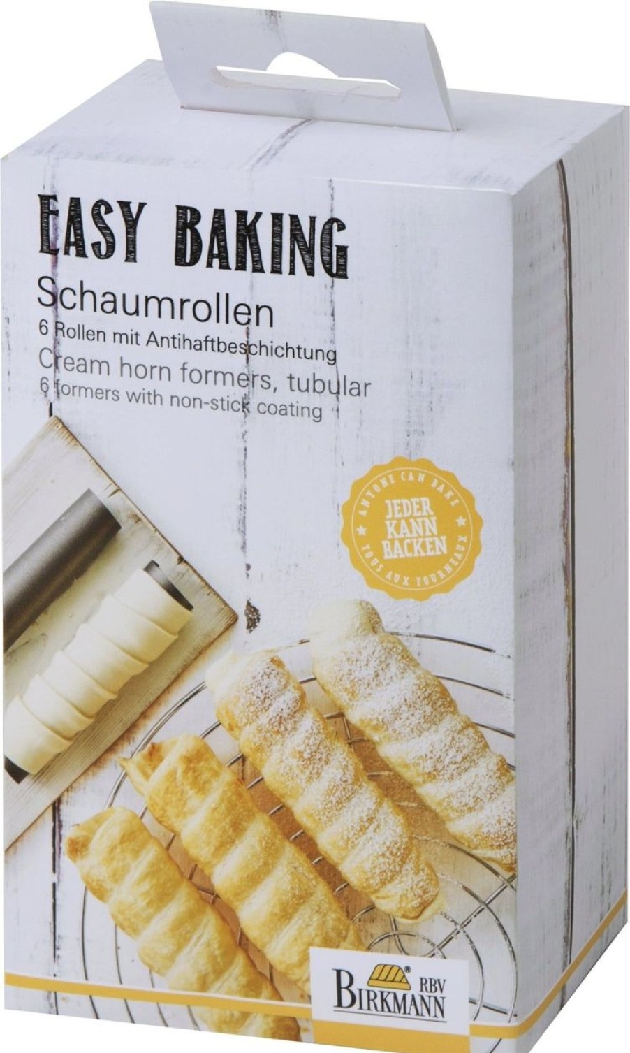Birkmann Prodotti Da Forno | Easy Baking - Forma Cannoli, 6 Pezzi