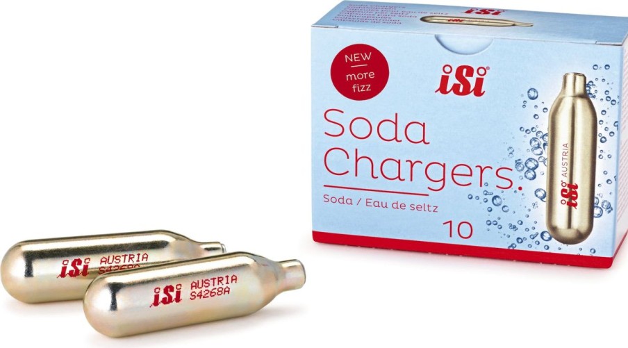 iSi - inspiring food Mise En Place | Capsule Soda Charger, 10 Pezzi
