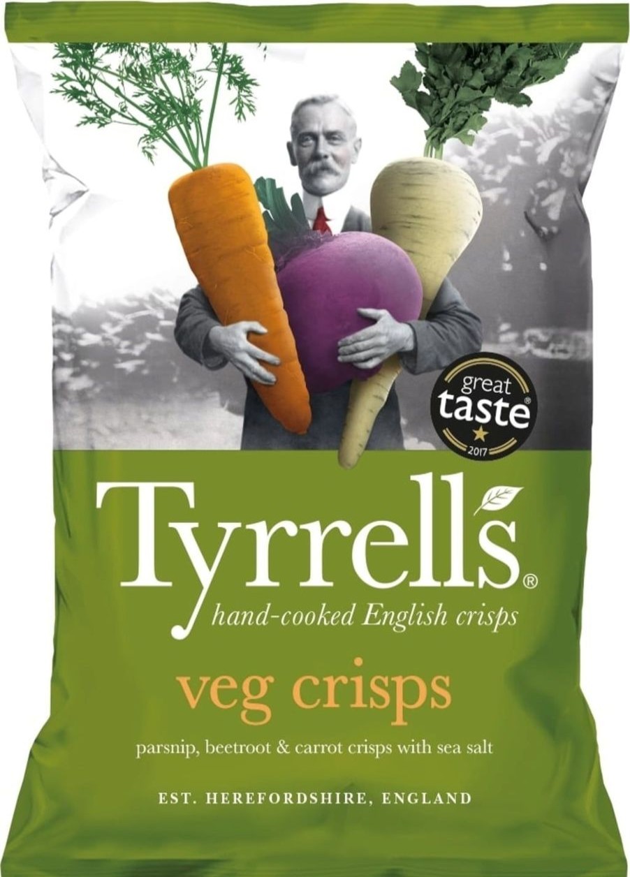 Tyrrells Patatine | Veg Crisps Mixed Roots, 125 G