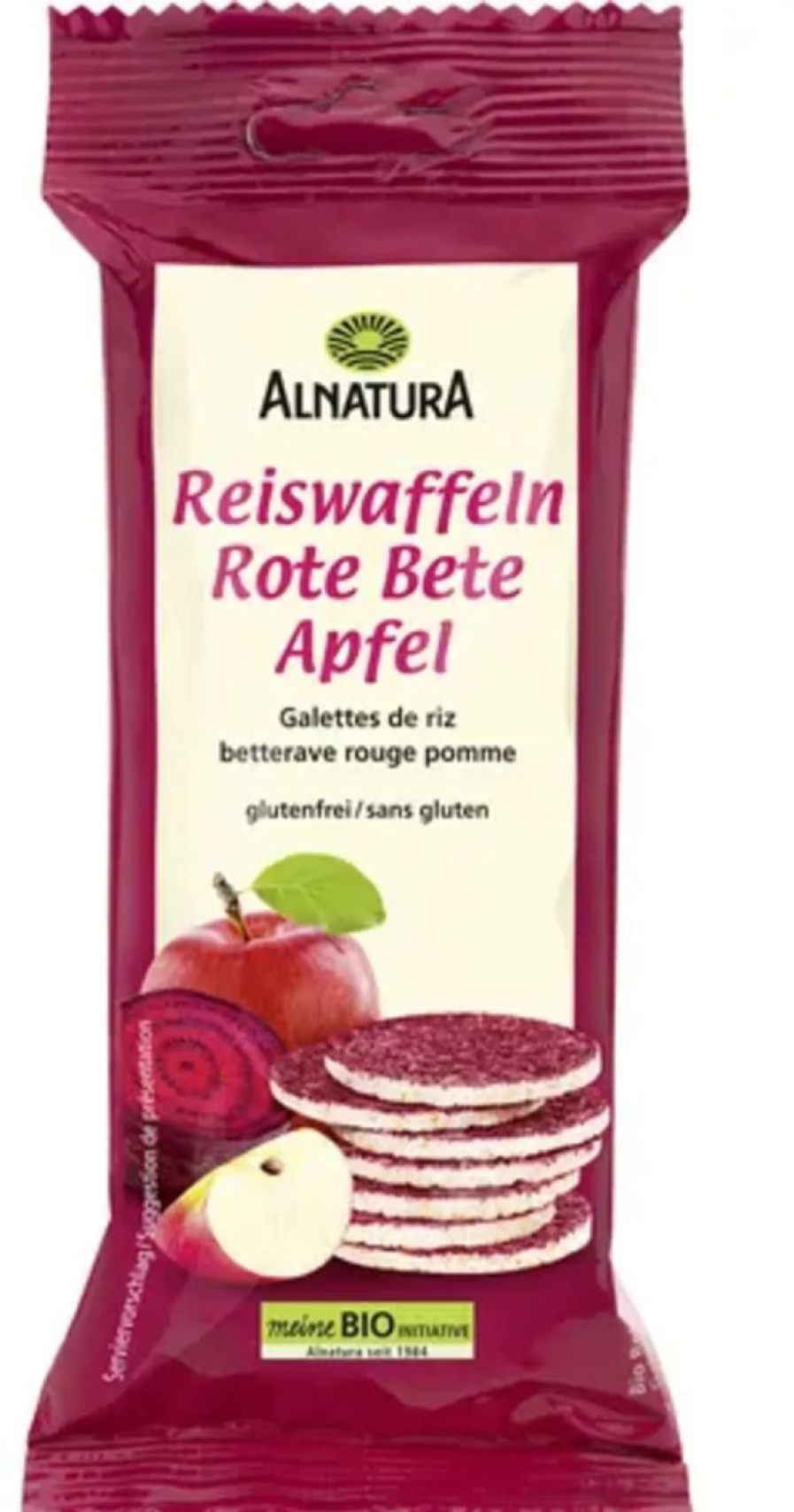 Alnatura Gallette Di Riso E Di Cereali | Gallette Di Riso Bio - Mela E Barbabietola, 23,50 G
