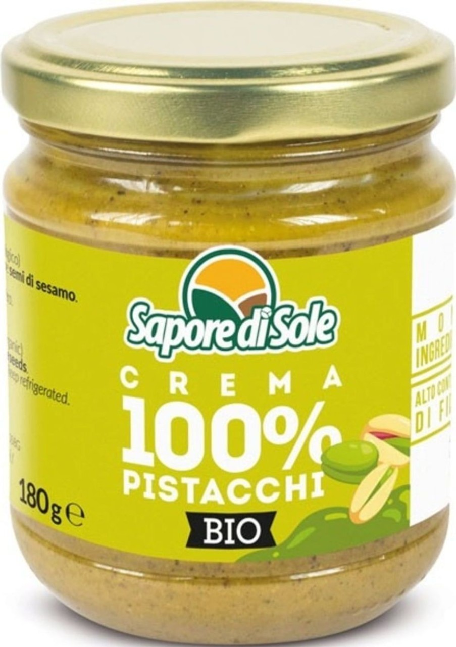 Sapore di Sole Miele Confetture E Spalmabili Dolci | Crema 100% Pistacchio Bio, 180 G