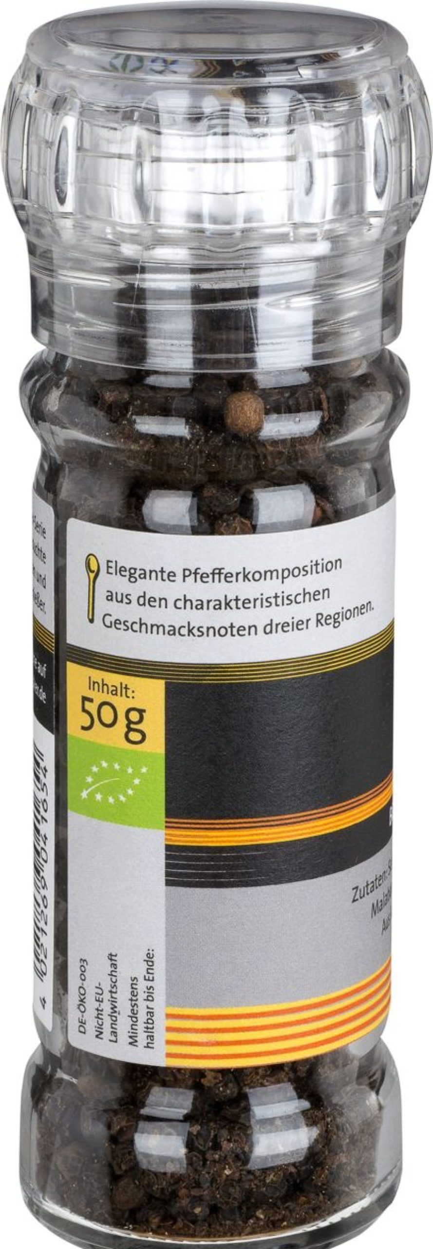 Herbaria Macinasale E Spezie | Pepe Bio - Trio Noir, 50 G - Con Macina