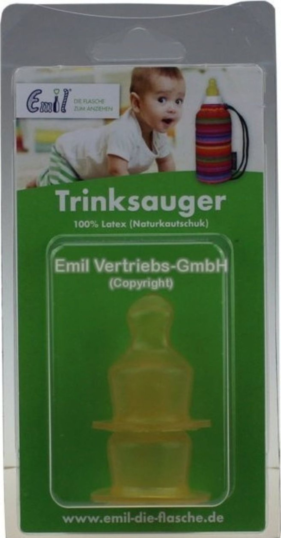 Emil – die Flasche® In Viaggio | Pezzi Di Ricambio Per Bottiglie Baby-Emil, Tettarella In Lattice 2 Pz. Dai 6 Mesi