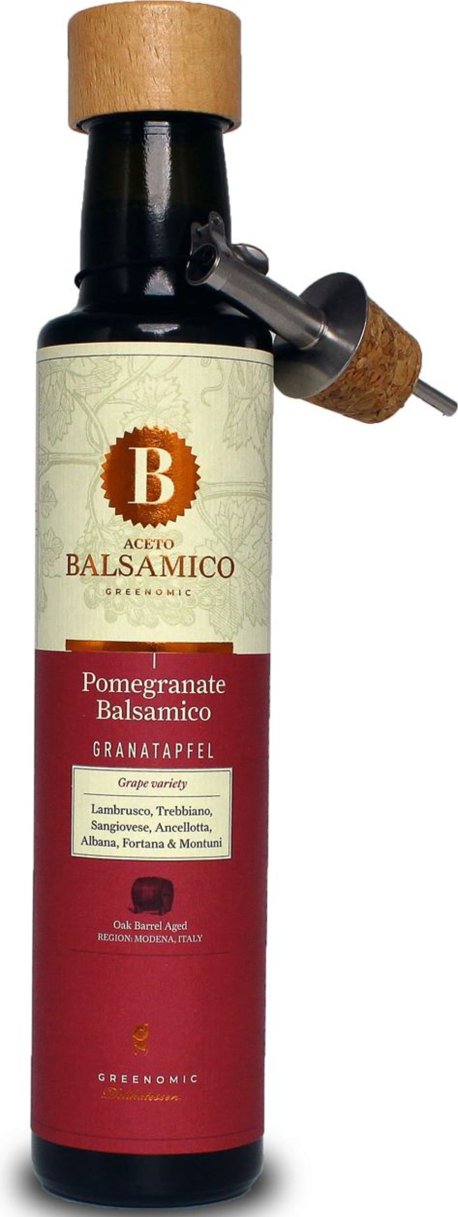 Greenomic Aceto Balsamico | Aceto Balsamico, Melograno (250 Ml)