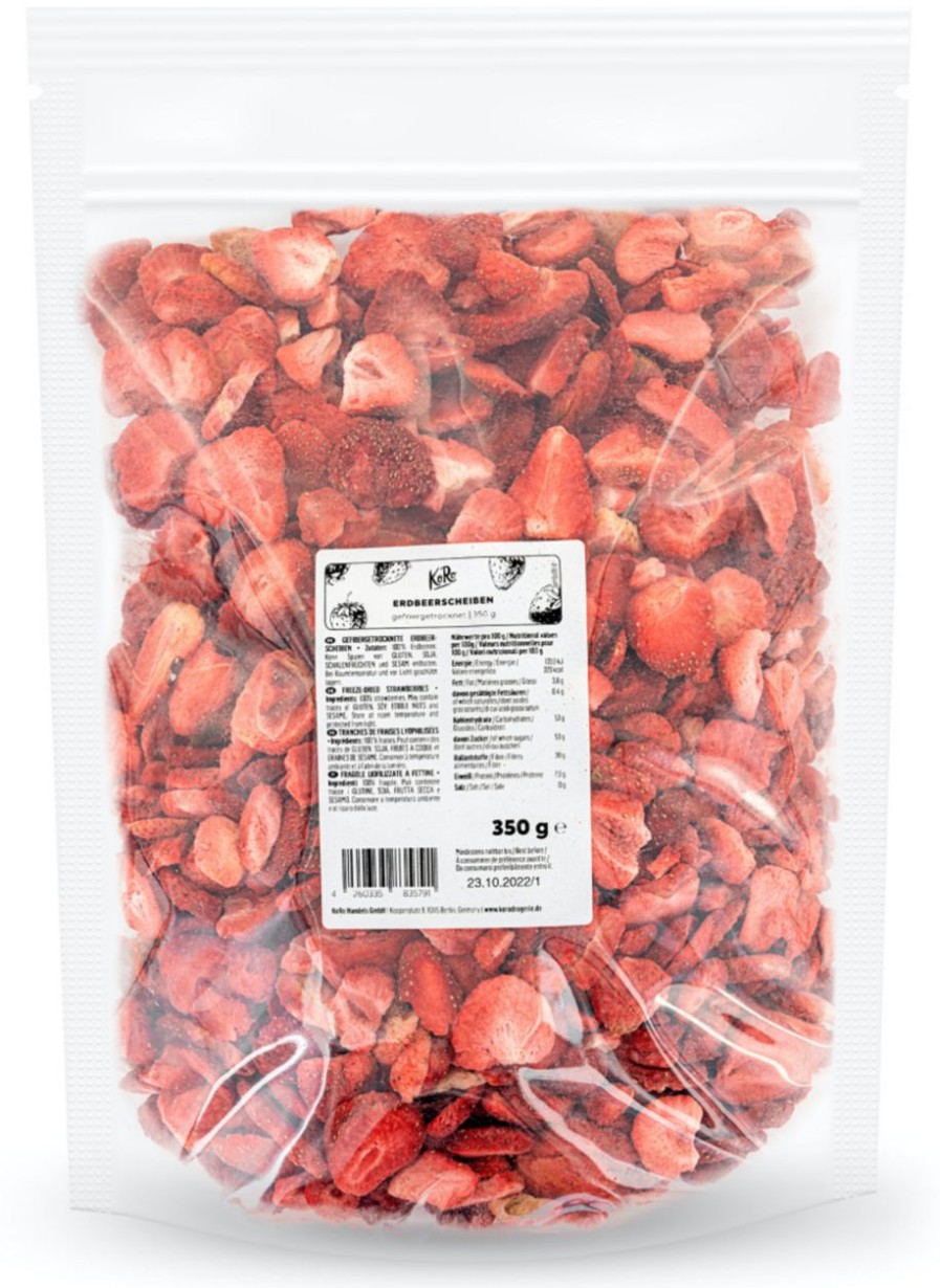 KoRo Frutta Secca Ed Essiccata | Fragole Liofilizzate A Fettine, 350 G