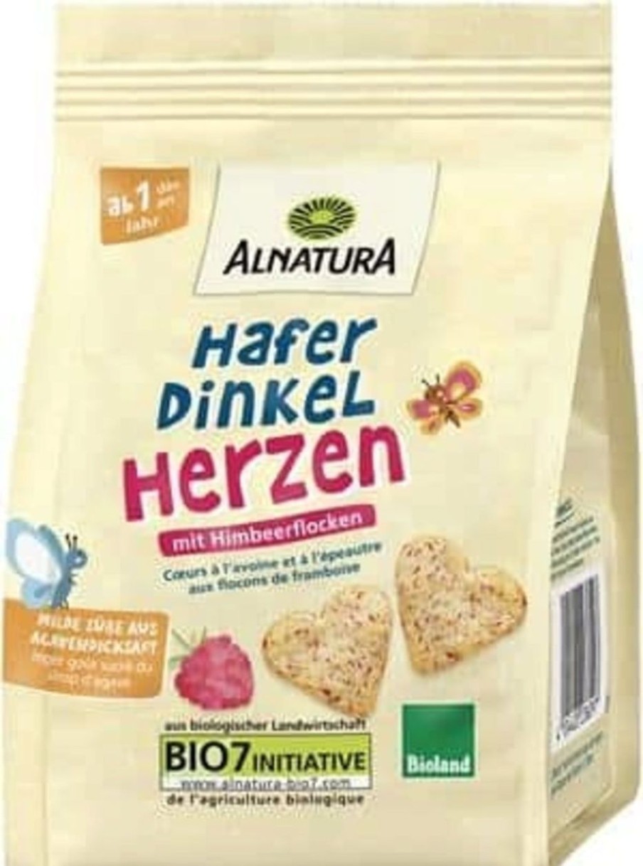 Alnatura Torte E Biscotti | Cuori Di Farro E Avena Bio, 125 G