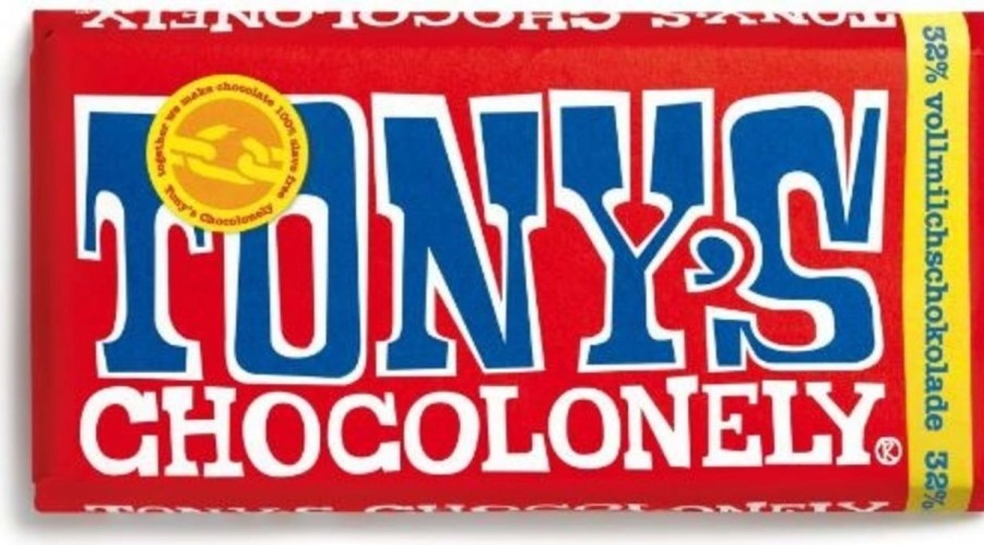 Tony's Chocolonely Cioccolato | Milk Chocolate 32%, 180 G