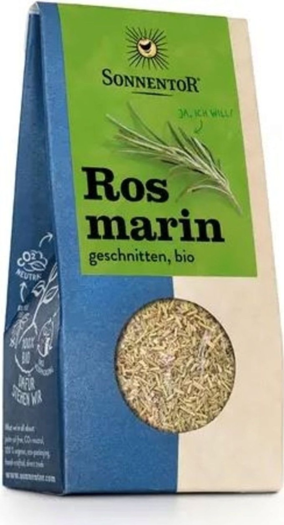 Sonnentor Erbe Singole | Rosmarino Tritato, 25 G