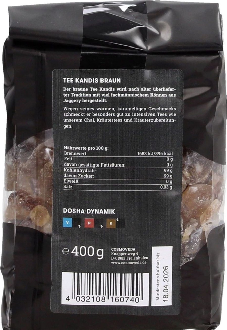 Cosmoveda Zucchero | Ayurveda Tee Kandis Brown Fair Trade, 400 G