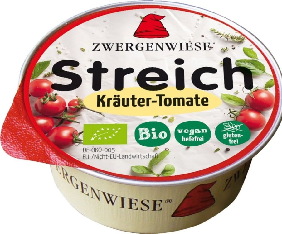Zwergenwiese Pate E Spalmabili | Mini Spalmabile Bio - Erbe E Pomodoro, 50 G
