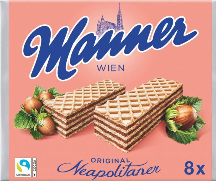 Manner Torte E Biscotti | Manner Formato Gigante, 8X75 G (600 G)