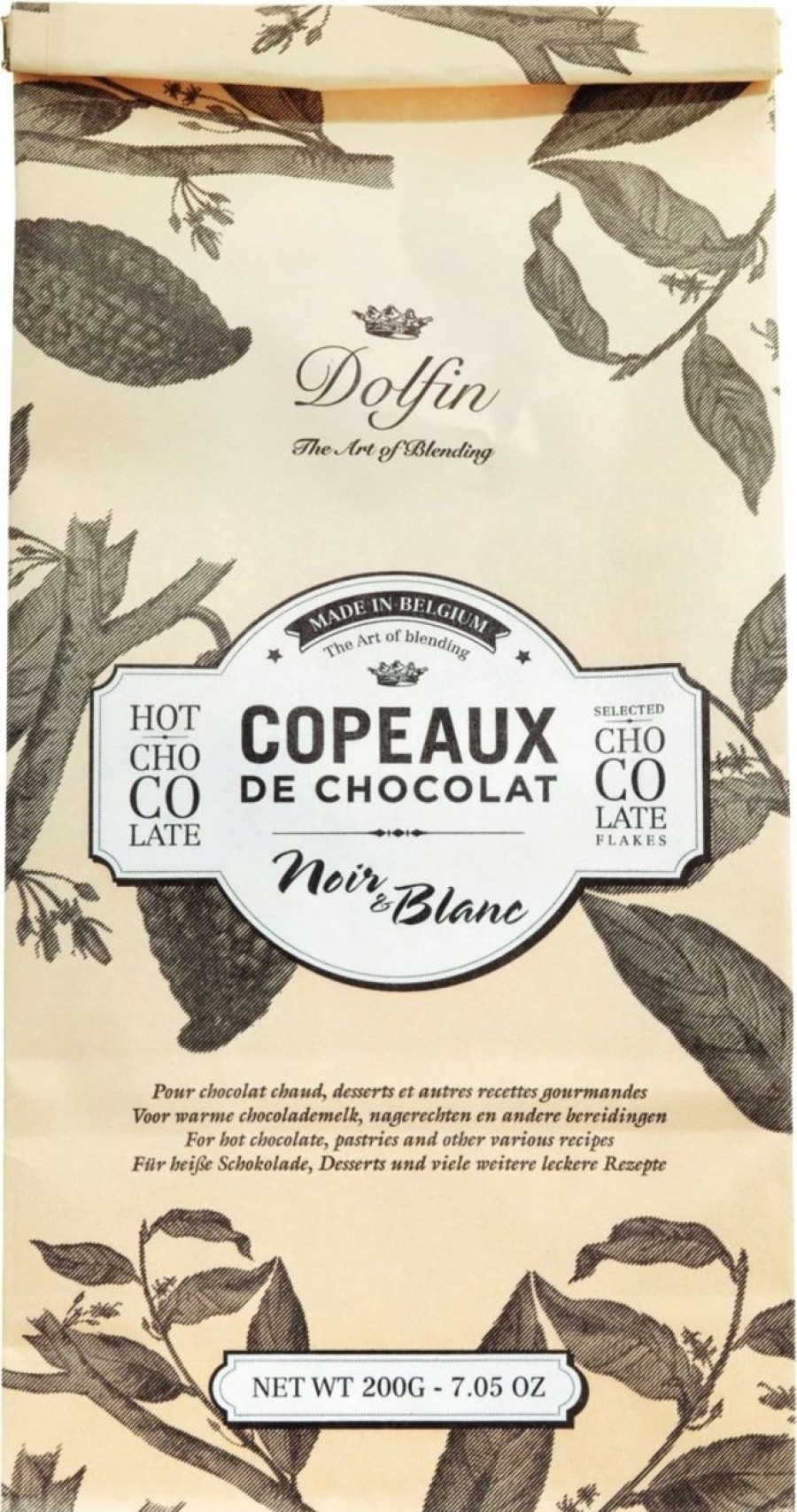 Dolfin Cacao E Cioccolata | Cioccolato In Scaglie, Bianco E Nero (200 G)