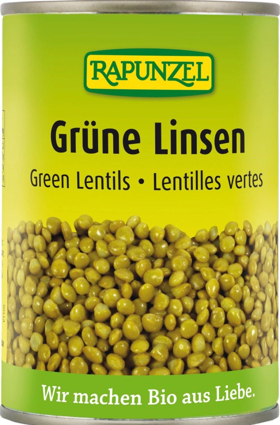 Rapunzel Legumi | Lenticchie Verdi Bio In Scatola, 400 G
