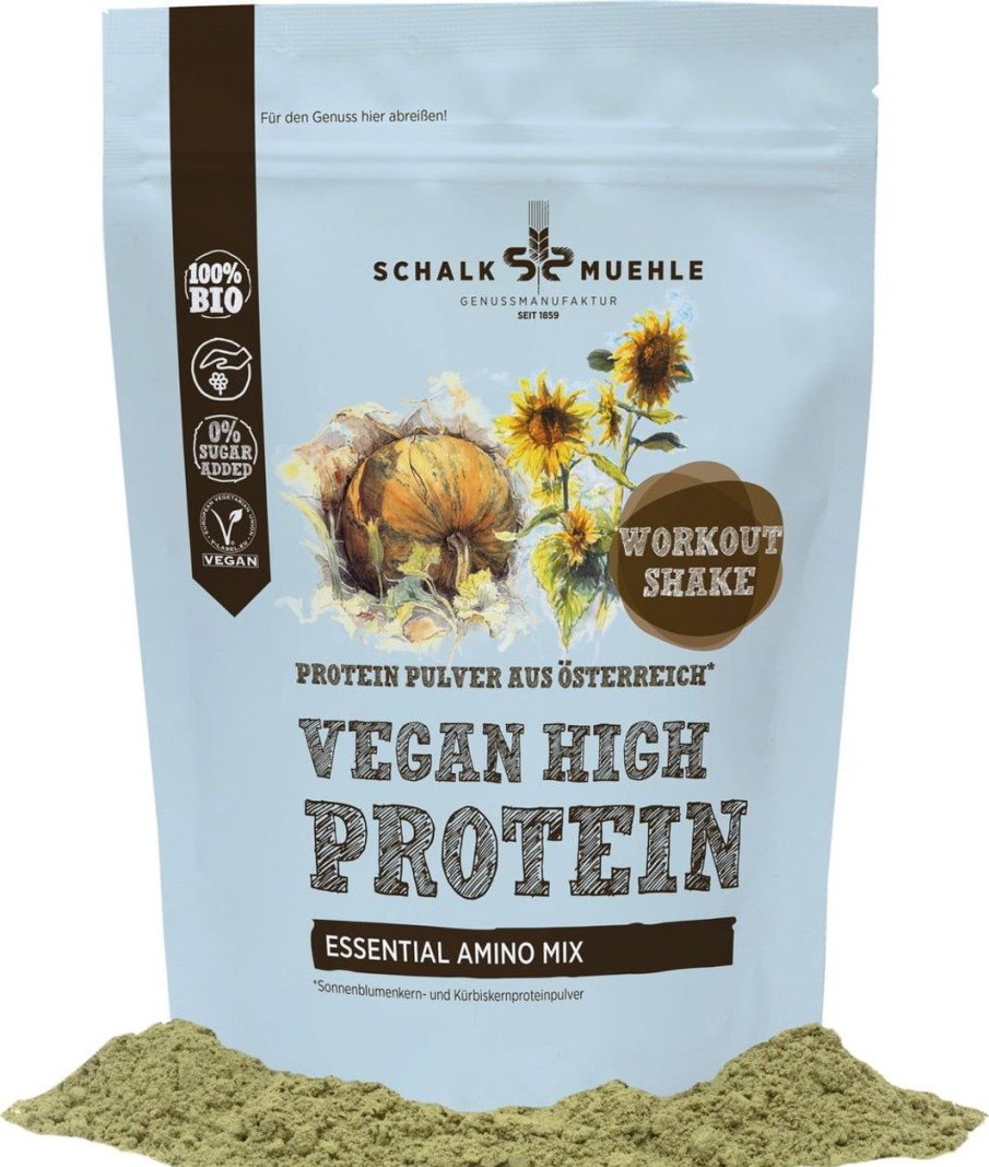 Schalk Mühle Shake Proteici | Proteine In Polvere Bio - Mix Di Aminoacidi Essenziali, 250 G