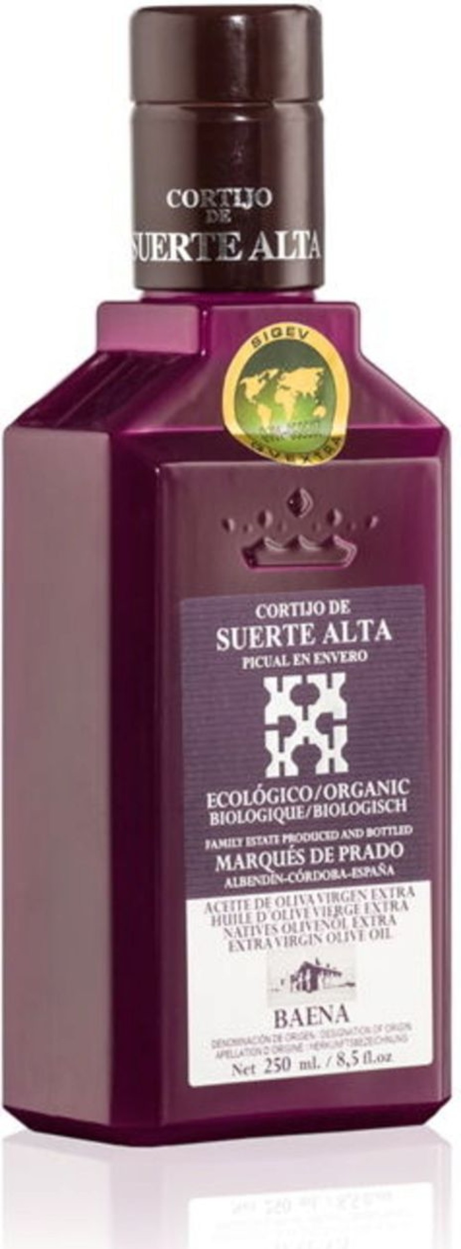 Cortijo de Suerte Alta Olio D'Oliva | Olio Extravergine Di Oliva Biologico Suerte Alta Picual, 500 Ml