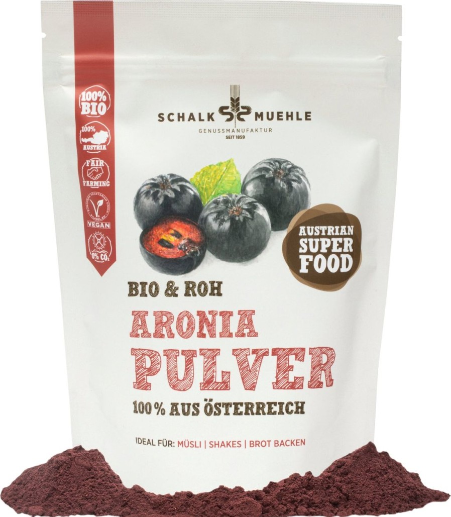 Schalk Mühle Frutta In Polvere | Aronia Bio Cruda In Polvere, 200 G
