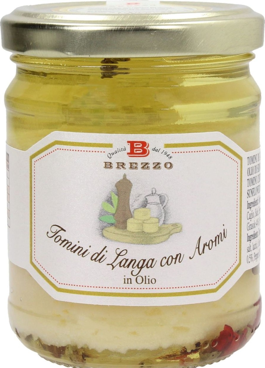 Brezzo Formaggi | Tomini Di Langa Con Aromi In Olio, 180 G