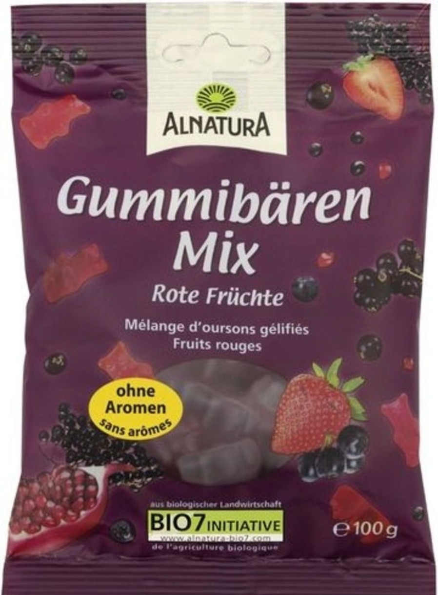 Alnatura Dolci | Orsetti Gommosi Bio - Mix Di Frutti Rossi, 100 G