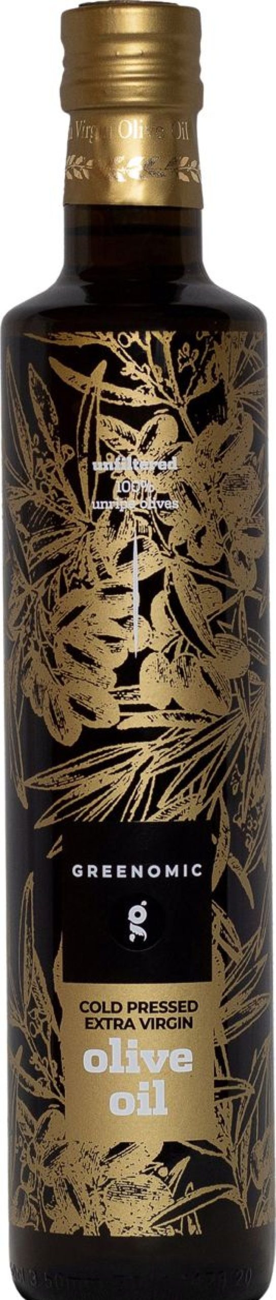 Greenomic Olio D'Oliva | Olio Extra Vergine D'Oliva - Alpha, Non Filtrato (500 Ml)